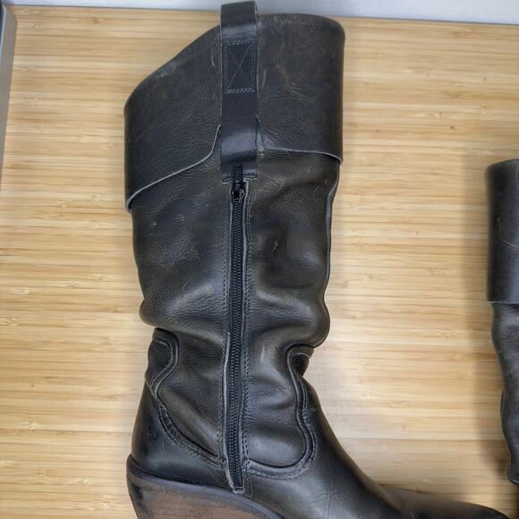 Maruti‎ Leather Boots Women's 7 Brown Riding Moto Portugal Made - Picture 4 of 13